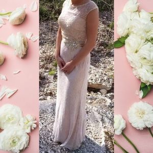 Camille La Vie formal illusion gown